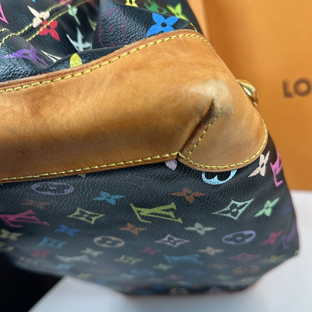 ❤️❤️Sold❤️❤️Louis Vuitton Limited Edition Black multicolor Ursula bag - Picture 13 of 17